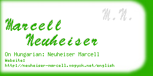 marcell neuheiser business card